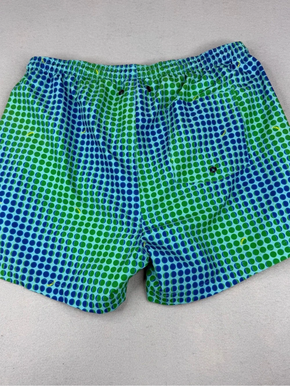 HOMOCO Power Bottoms Swim Trunks Mens L Blue Green 4
